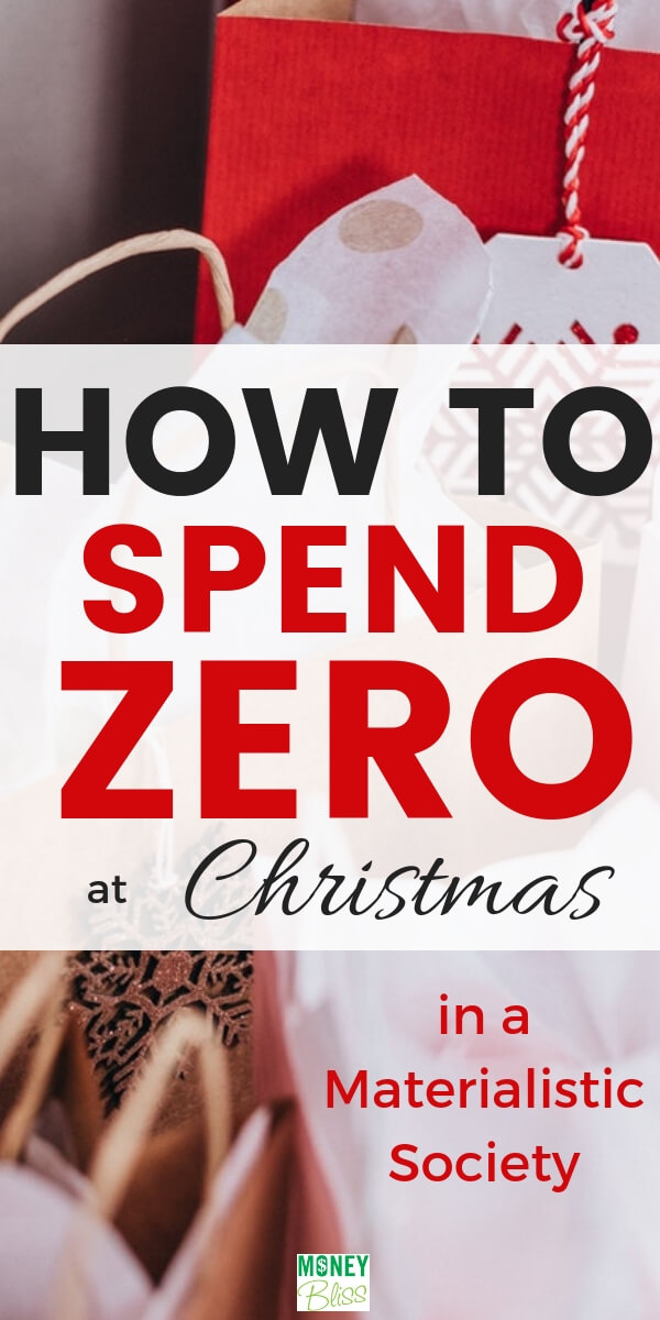 Cómo gastar CERO en Navidad en una sociedad materialista
