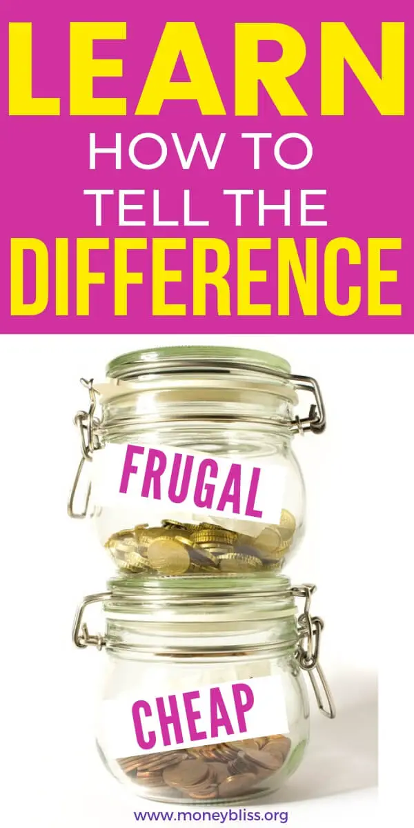 Frugal versus barato: ¿Ser frugal significa ser barato?