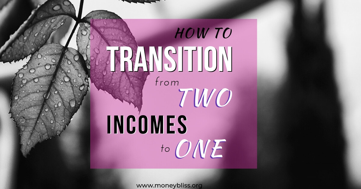 Tener éxito en la transición de dos ingresos a uno
