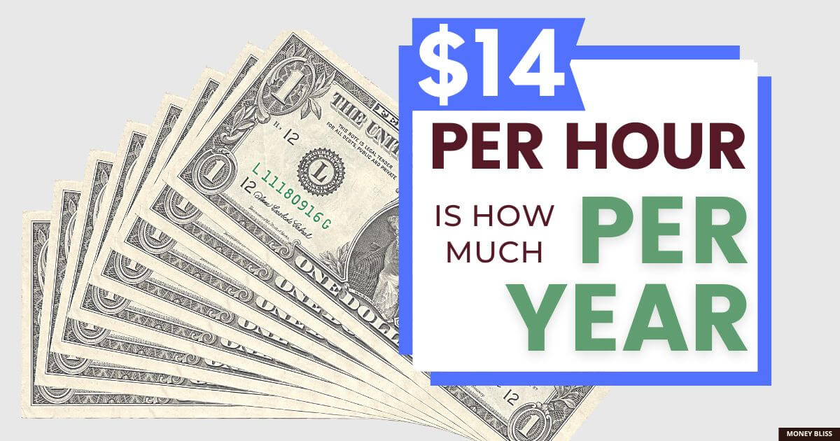 ¿Cuánto cuesta al año 14 dólares la hora? Cerca del salario mínimo