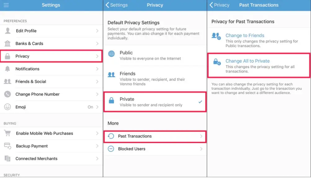 Cómo hacer que los pagos de Venmo sean privados Cómo hacer que los pagos de Venmo sean privados