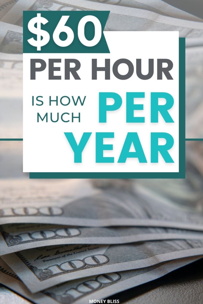 $60 por hora es el ingreso anual anual
