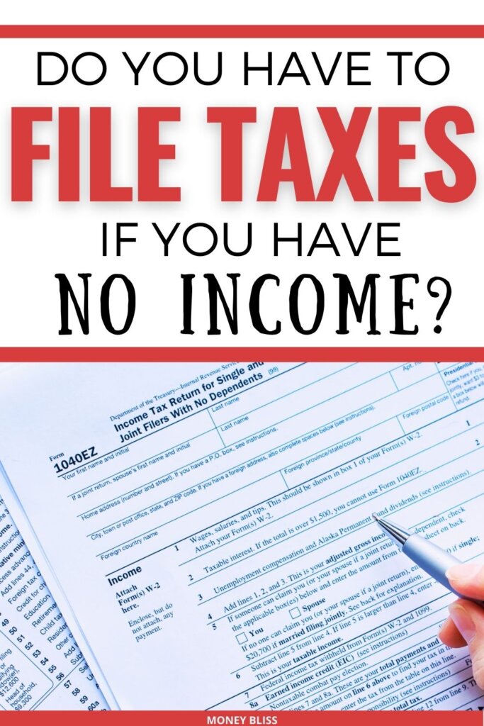 ¿Tienes que declarar impuestos si no tienes ingresos?