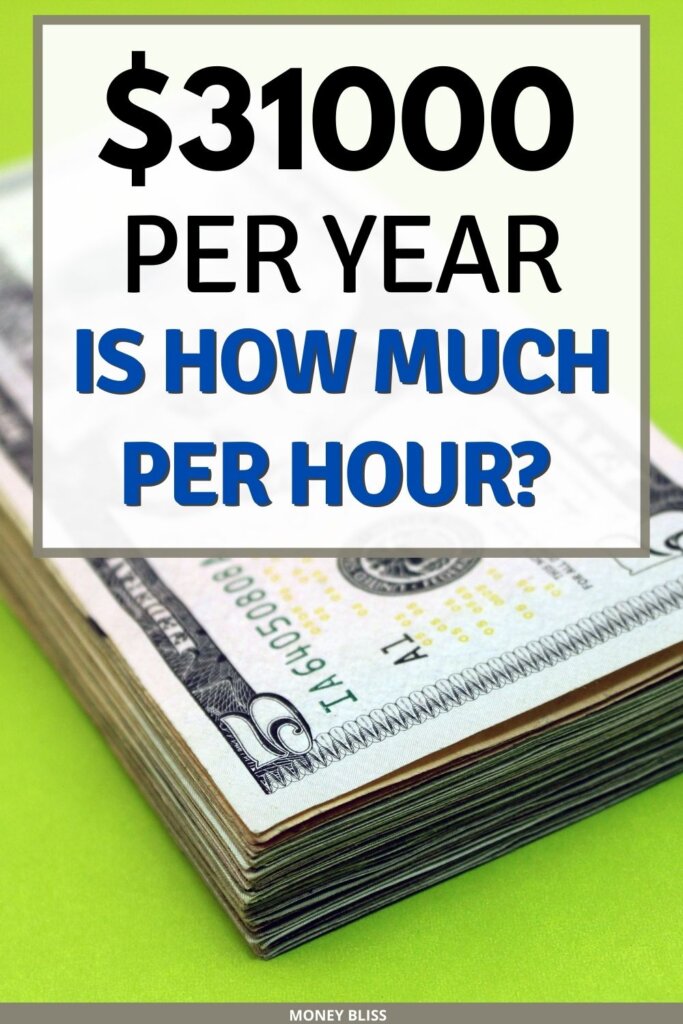 $31,000 al año ¿cuánto es una hora? ¿Podré sobrevivir con esto?