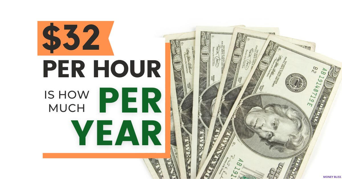 $32 por hora es el ingreso anual anual