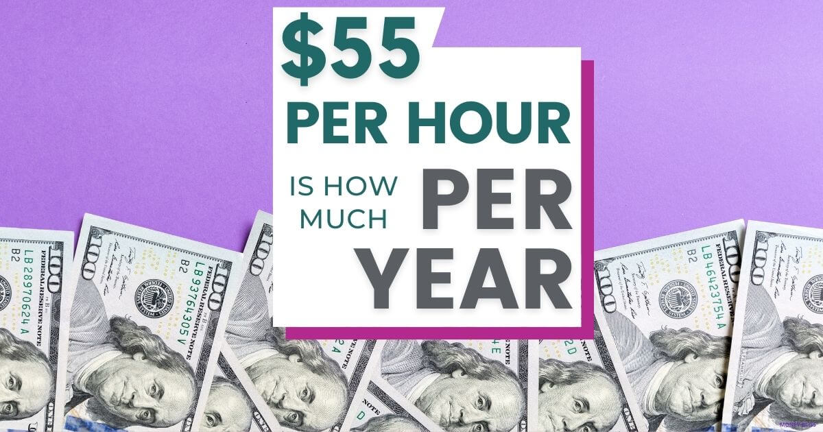 $55 por hora es el ingreso anual anual