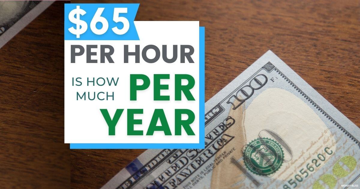 $65 por hora es el ingreso anual anual $65 por hora es el ingreso anual anual