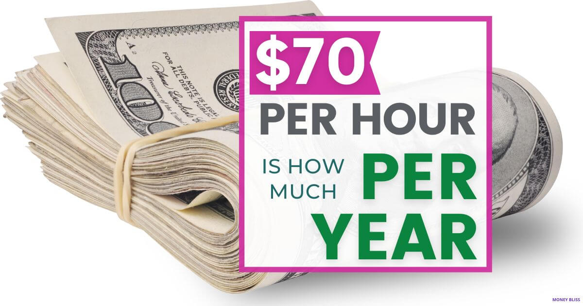 $70 por hora es el ingreso anual anual