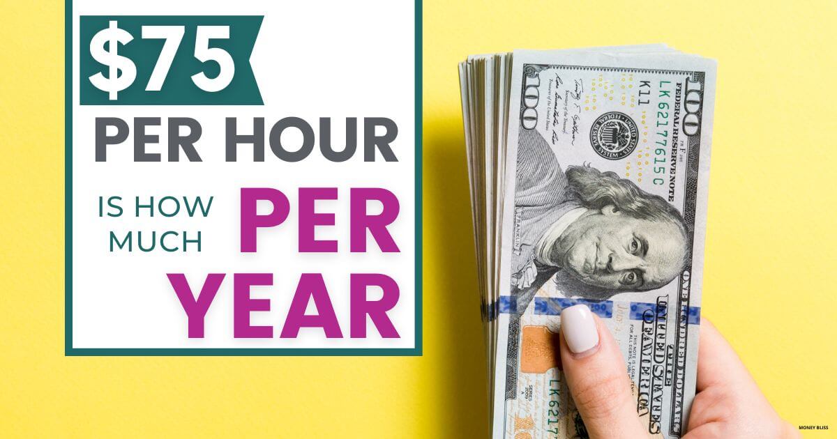 $75 por hora es el ingreso anual anual
