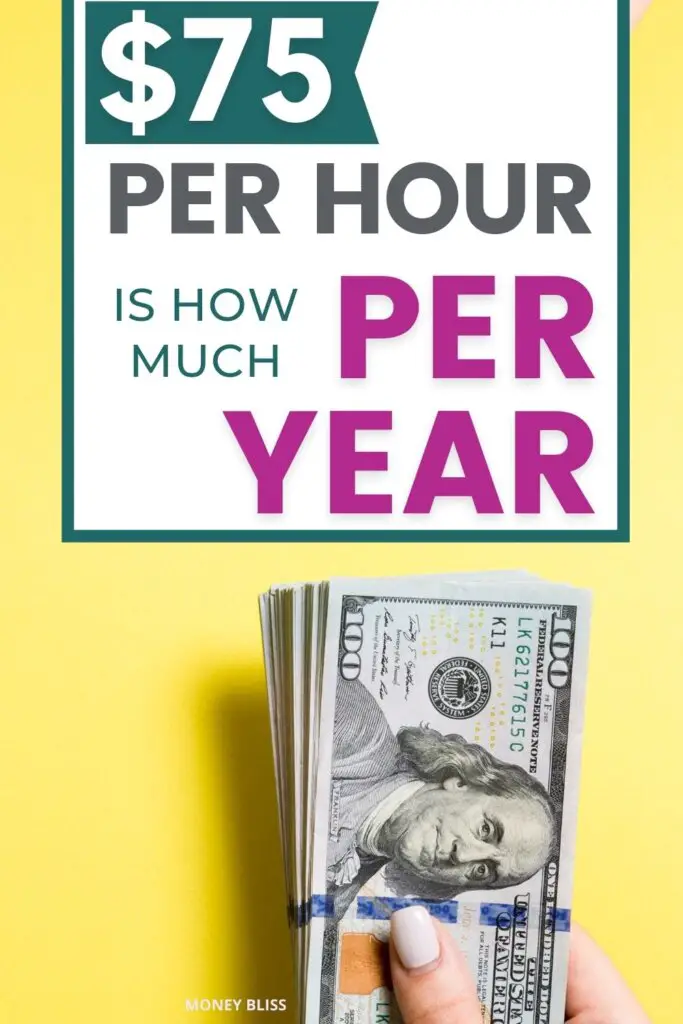 $75 por hora es el ingreso anual anual $75 por hora es el ingreso anual anual