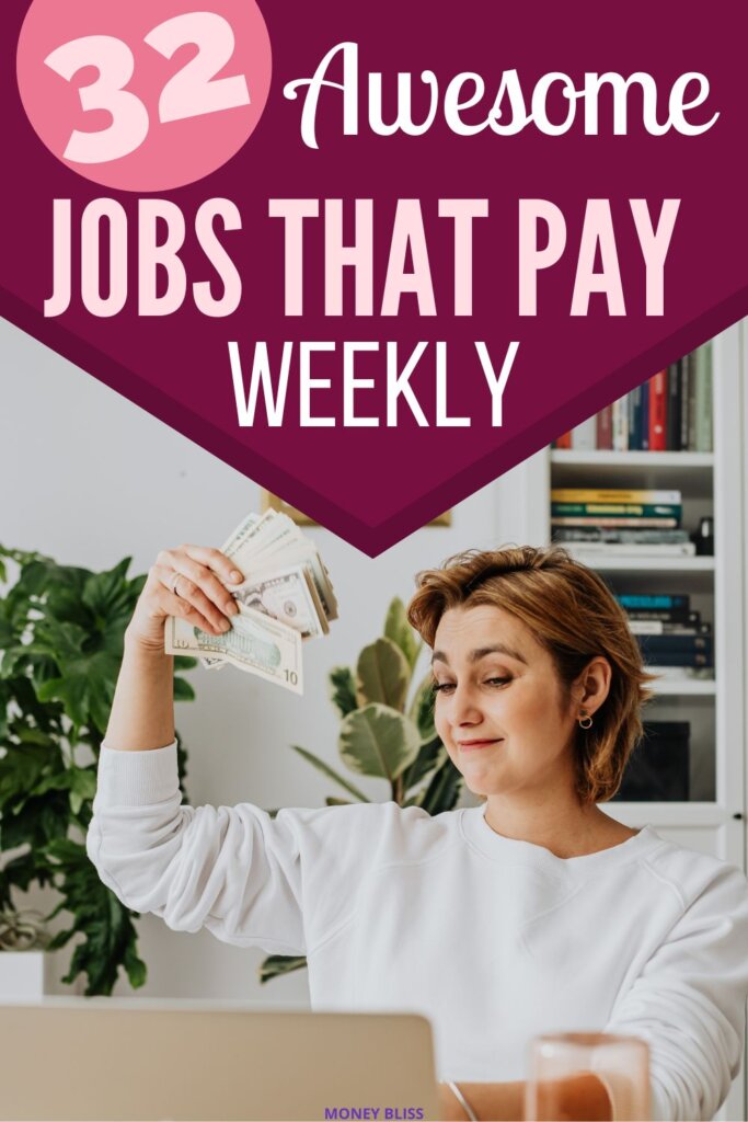 Los 32 mejores trabajos que pagan semanalmente (y lo que pagan por semana)