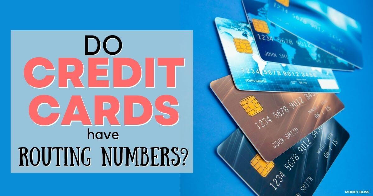 ¿Las tarjetas de crédito tienen números de ruta? en el conocimiento