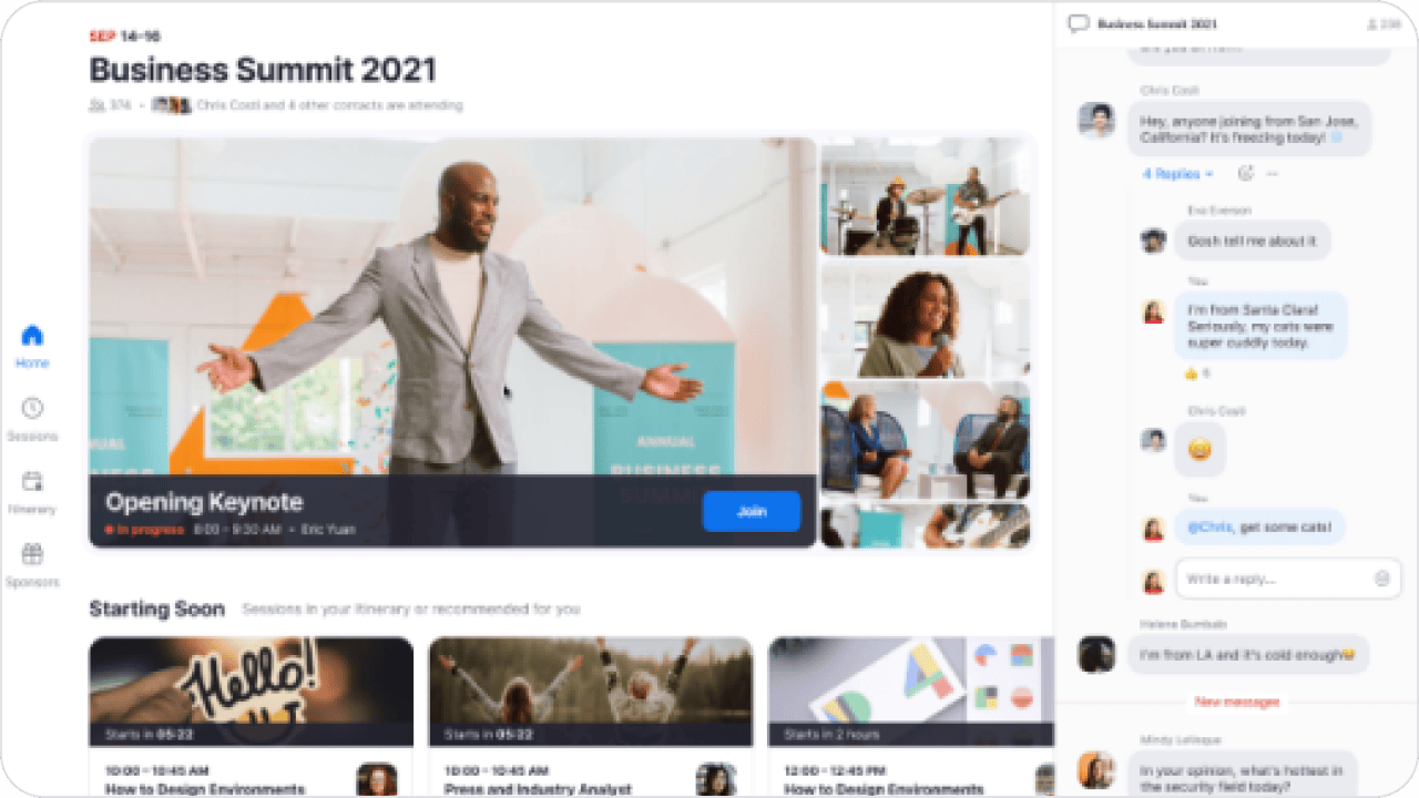 El software de Virtual Summit que necesita para iniciar su conferencia en línea El software de Virtual Summit que necesita para iniciar su conferencia en línea